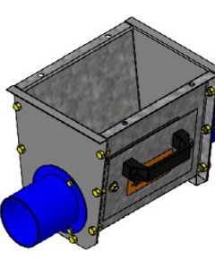 Lower part f/silo boot 89 1L Passing Auger f/TS shaft 2023V2